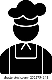 baker chef people user person Glyph