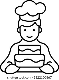 baker chef person people user Outline