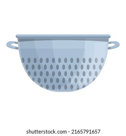 Baker colander icon cartoon vector. Kitchen pasta. Boil cook