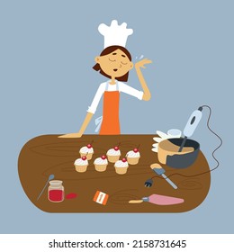 Baker está cocinando y estudiando y cansado después de su gran resultado
