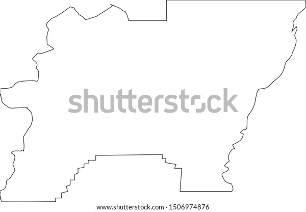Baker County Map Oregon State Stock Vector Royalty Free 1506974876