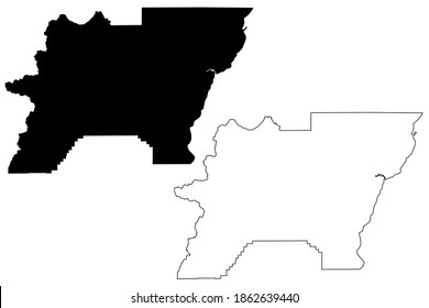 Baker County, Oregon State (U.S. county, United States of America, USA, U.S., US) map vector illustration, scribble sketch Baker map