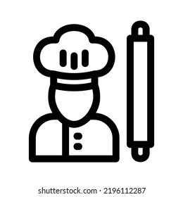 baker icon or logo isolated sign symbol vector illustration - high quality black style vector icons
