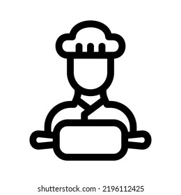 baker icon or logo isolated sign symbol vector illustration - high quality black style vector icons
