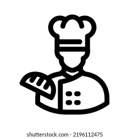 baker icon or logo isolated sign symbol vector illustration - high quality black style vector icons
