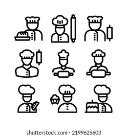 baker icon or logo isolated sign symbol vector illustration - Collection of high quality black style vector icons
