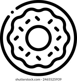baker icon. Thin Linear Style Design Isolated On White Background