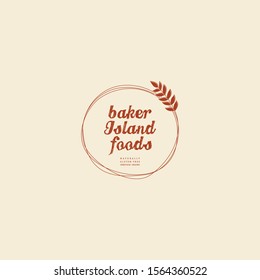 Baker Island Logo Consept Tamplate