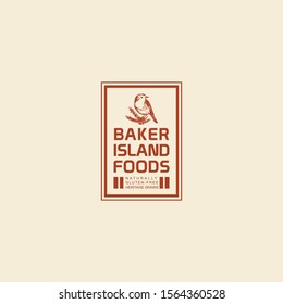 Baker Island Logo Consept Tamplate