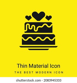 Baker minimal bright yellow material icon