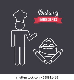 Baker Service design, vector illustration eps10 graphic 