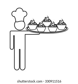Baker Service design, vector illustration eps10 graphic 