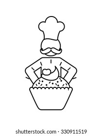 Baker Service design, vector illustration eps10 graphic 