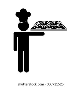 Baker Service design, vector illustration eps10 graphic 