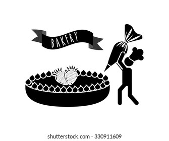 Baker Service design, vector illustration eps10 graphic 