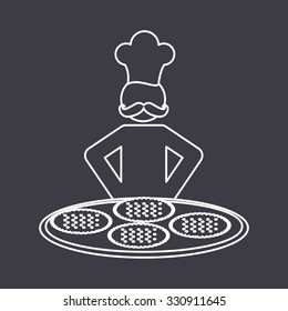 Baker Service design, vector illustration eps10 graphic 