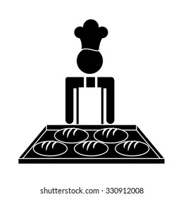 Baker Service design, vector illustration eps10 graphic 