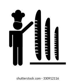 Baker Service design, vector illustration eps10 graphic 