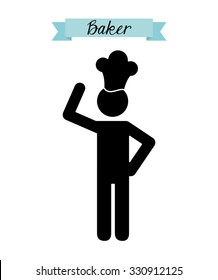 Baker Service design, vector illustration eps10 graphic 