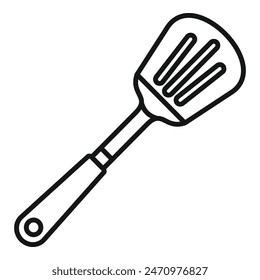 Baker spatula tool icon outline vector. Kitchen element. Food equipment