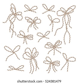 Bakers twine bows set