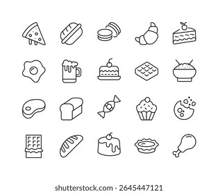 Bakery 20 set icon designs