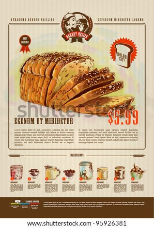 Bakery Advertisement Design Template