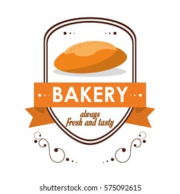 bakery always fresh and tasty bread food label