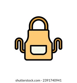 Bakery Apron Icon Vector Illustration