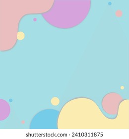 Bakery background concept. Desserts Paper art style,space for copy text.  
