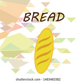 Bakery background. Line graphics. The collection of bread. Bread House. Engraving top view illustration. Vector illustration