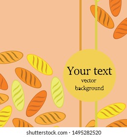 Bakery background. Line graphics. The collection of bread. Bread House. Engraving top view illustration. Vector illustration