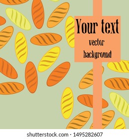 Bakery background. Line graphics. The collection of bread. Bread House. Engraving top view illustration. Vector illustration