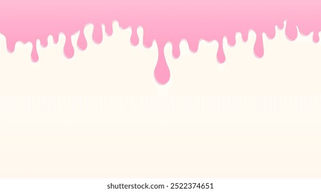 Fondo de panadería. Glaseado de fusión rosa suave sobre un fondo blanco con espacio de copia.