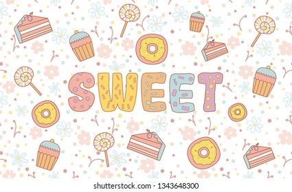 bakery background. vector illustration
