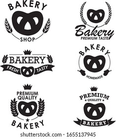 bakery badge collection Vector Template
