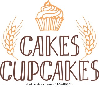 Bakery badge or label retro vector illustration. Bread or loaf silhouette for bakehouse. Vintage typographic logo design
