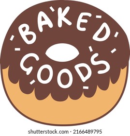 Bakery badge or label retro vector illustration. Bread or loaf silhouette for bakehouse. Vintage typographic logo design
