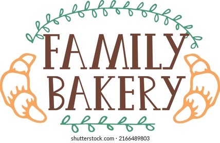 Bakery badge or label retro vector illustration. Bread or loaf silhouette for bakehouse. Vintage typographic logo design
