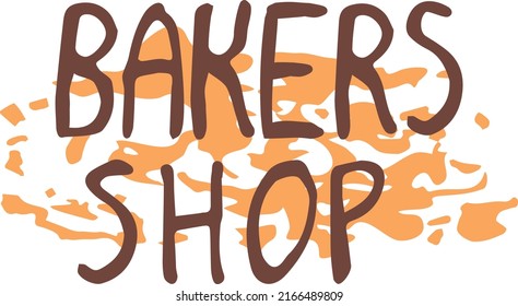 Bakery badge or label retro vector illustration. Bread or loaf silhouette for bakehouse. Vintage typographic logo design
