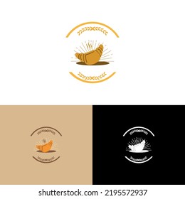 Bakery badge or label retro vector illustration. loaf store, food market, cafe, restaurant etc. Vector Illustration