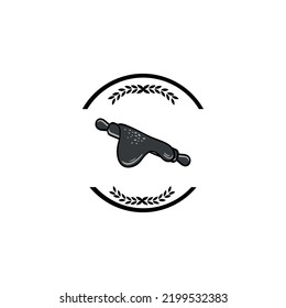 Bakery badge or label retro vector illustration. loaf store, food market, cafe, restaurant etc. Vector Illustration