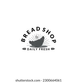 Bakery badge or label retro vector illustration. loaf store, food market, cafe, restaurant etc. Vector Illustration