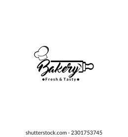 Bakery badge or label retro vector illustration. loaf store, food market, cafe, restaurant etc. Vector Illustration