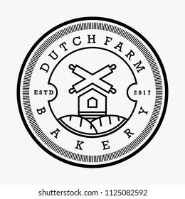 Bakery badge logo dutch fram 