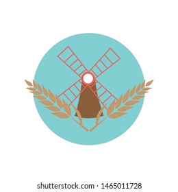 Bakery badge, logo icon modern style vector.  design elements isolated on white background 