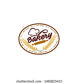 Bakery Badge Logo Icon Modern Style Vector