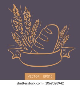 Bakery badge, vector illustration 
