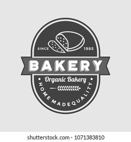 Bakery badge vector logo icon illustration
