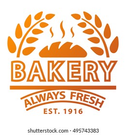 Bakery badgesand logo icon thin modern style vector collection set